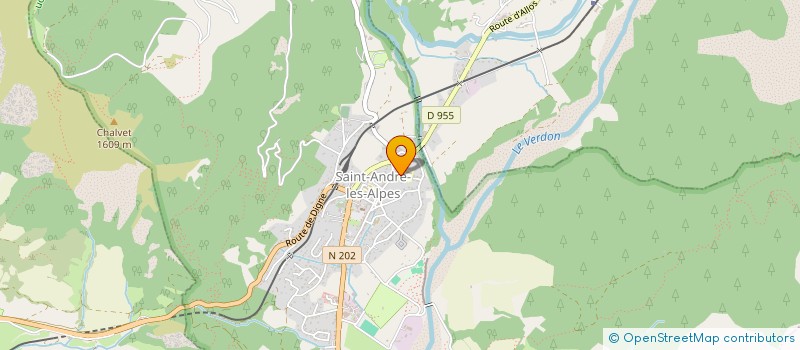 localisation de l'entreprise COLLEGE CASSIN RENE à SAINT-ANDRE-LES-ALPES