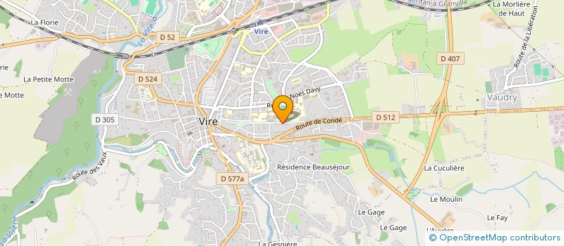 localisation de l'entreprise COLLEGE CENTRE CURIE MAUPAS à VIRE-NORMANDIE