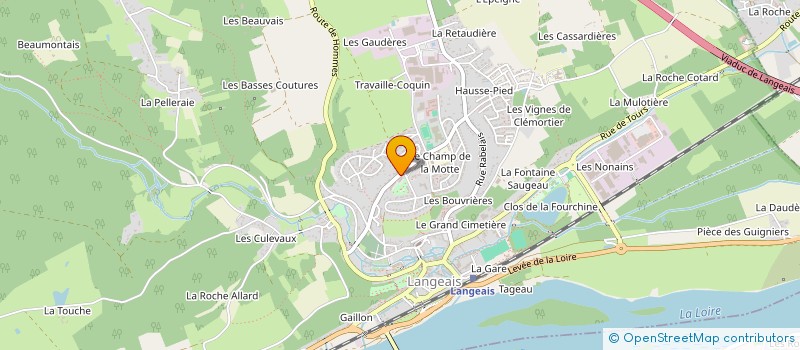 localisation de l'entreprise COLLEGE CHAMP DE LA MOTTE  LANGEAIS