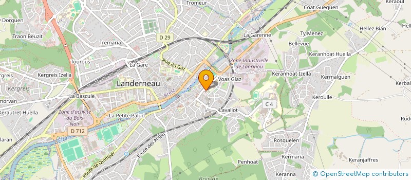 localisation de l'entreprise COLLEGE CHARLES DE GAULLE à LANDERNEAU