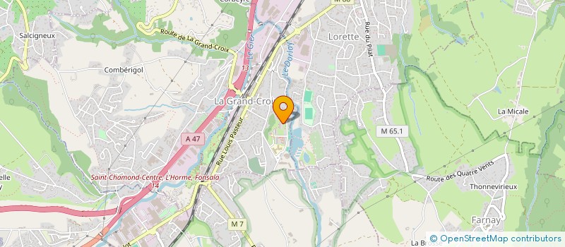 localisation de l'entreprise COLLEGE CHARLES EXBRAYAT  LA GRAND-CROIX