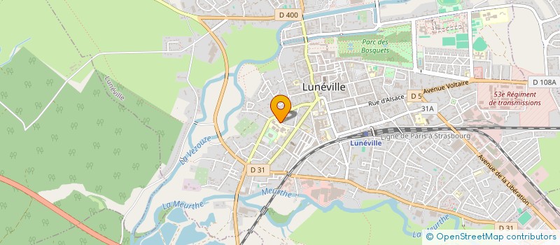 localisation de l'entreprise COLLEGE CHARLES GUERIN à LUNEVILLE