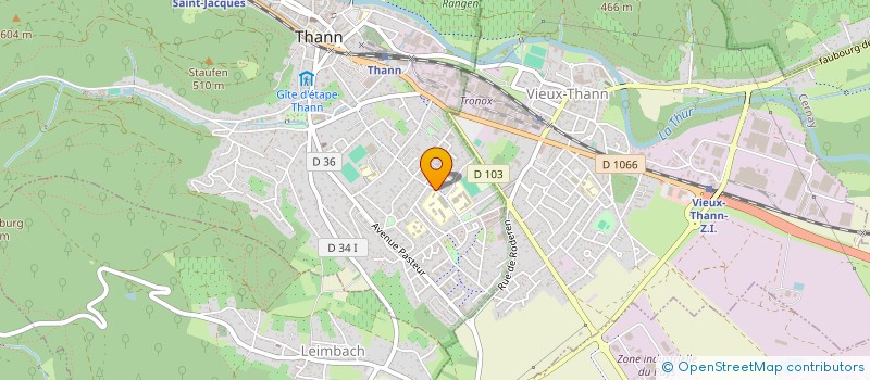 localisation de l'entreprise COLLEGE CHARLES WALCH  THANN