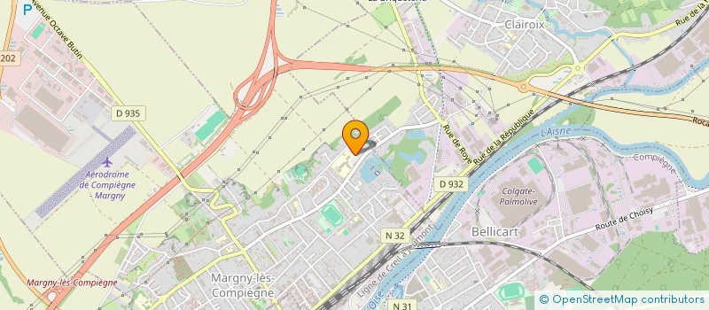 localisation de l'entreprise COLLEGE CLAUDE DEBUSSY  MARGNY-LES-COMPIEGNE