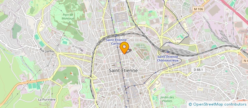 localisation de l'entreprise COLLEGE CLAUDE FAURIEL  SAINT-ETIENNE