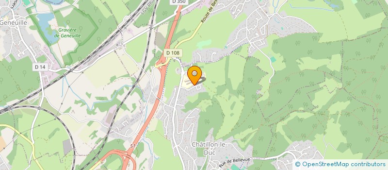 localisation de l'entreprise COLLEGE CLAUDE GIRARD LES SORENTINES  CHATILLON LE DUC