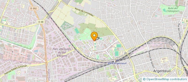 localisation de l'entreprise COLLEGE CLAUDE MONET  ARGENTEUIL