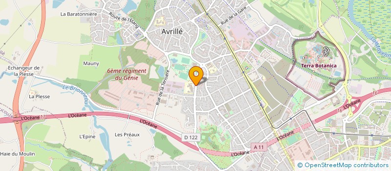 localisation de l'entreprise COLLEGE CLEMENT JANEQUIN  AVRILLE