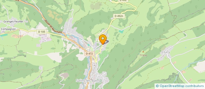 localisation de l'entreprise COLLEGE CLIMATIQUE VICTOR CONSIDERANT  SALINS-LES-BAINS