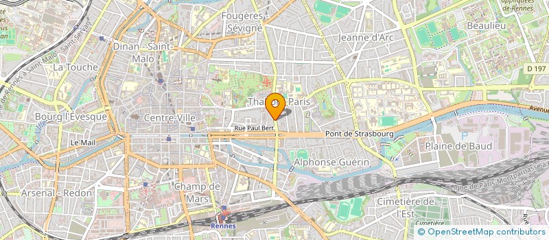 localisation de l'entreprise COLLEGE CLINIQUE DE L'OUEST  RENNES