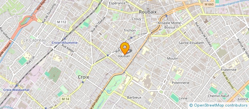 localisation de l'entreprise COLLEGE CLUB SAINT-EXUPERY  ROUBAIX