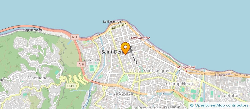 localisation de l'entreprise COLLEGE COOPERATIF DE LA REUNION à SAINT-DENIS