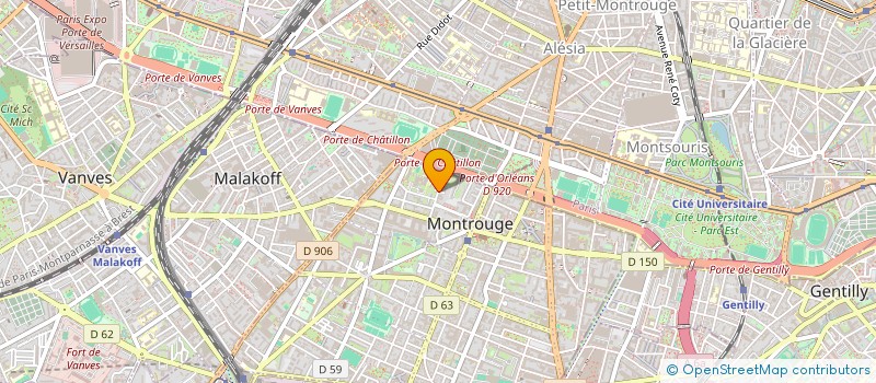 localisation de l'entreprise COLLEGE COOPERATIF ENSEIGNE à MONTROUGE