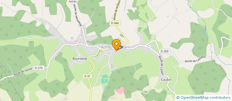 localisation de l'entreprise COLLEGE CORISANDE D ANDOINS à ARTHEZ-DE-BEARN