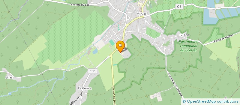 localisation de l'entreprise COLLEGE D'ARSAC  ARSAC