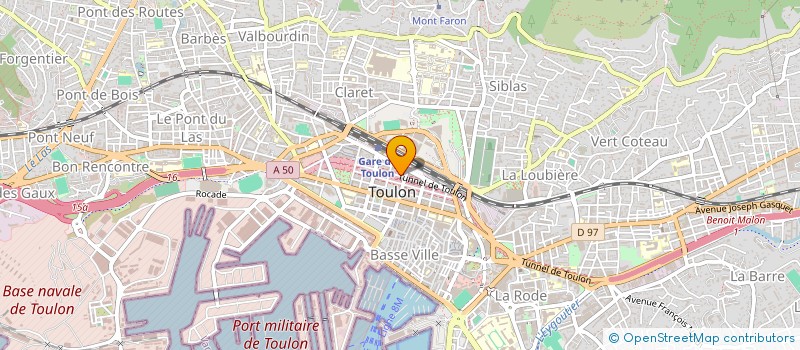 localisation de l'entreprise COLLEGE D'ETAT MARCEL PAGNOL  TOULON