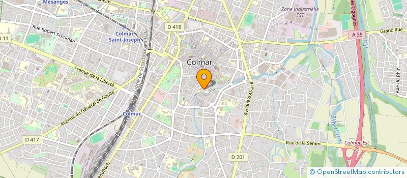 localisation de l'entreprise COLLEGE D'ETAT VICTOR HUGO à COLMAR