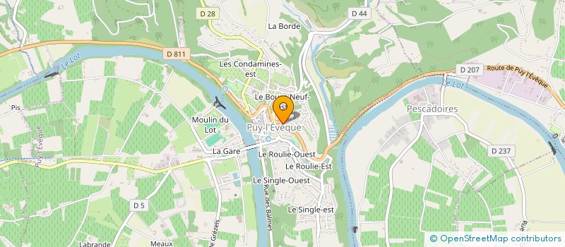 localisation de l'entreprise COLLEGE D'OLT  PUY-L'EVEQUE