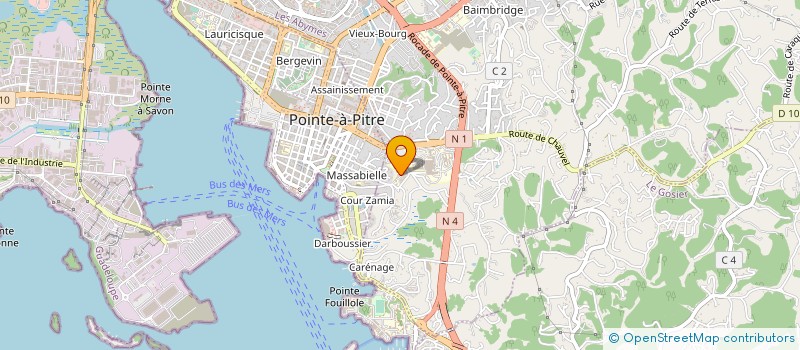 localisation de l'entreprise COLLEGE D'OPHTALMOLOGIE DES ANTILLES-GUYANE à LES ABYMES
