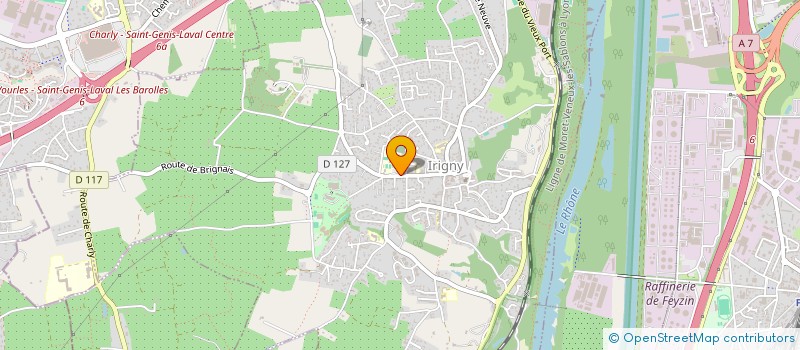 localisation de l'entreprise COLLEGE DAISY GEORGES MARTIN  IRIGNY