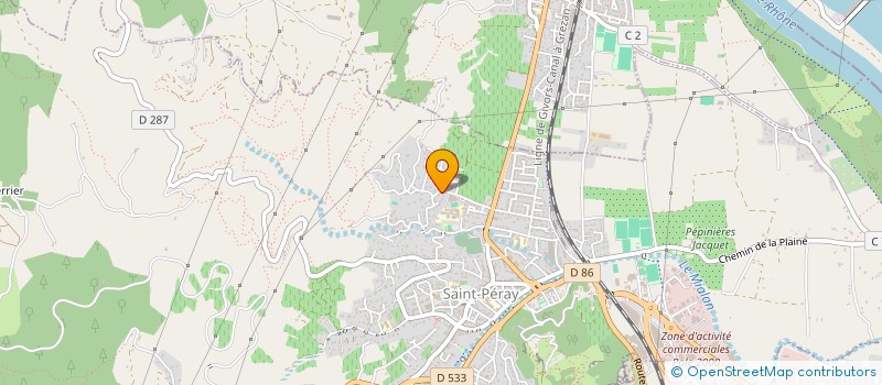 localisation de l'entreprise COLLEGE DE CRUSSOL  SAINT-PERAY