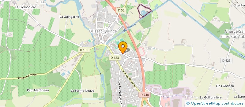 localisation de l'entreprise COLLEGE DE L AUBANCE à BRISSAC LOIRE AUBANCE