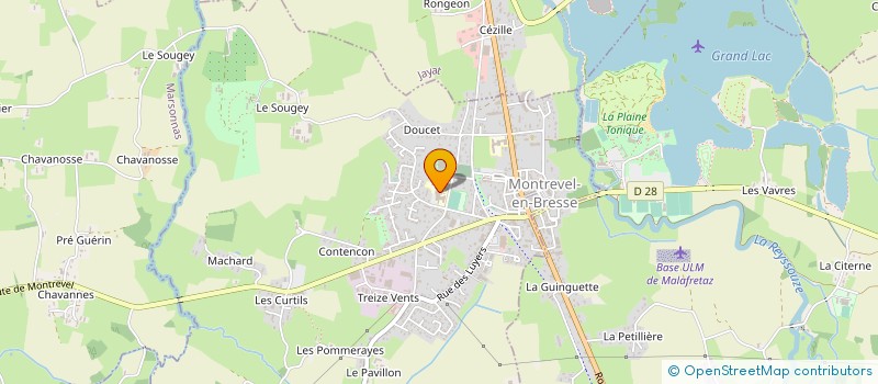 localisation de l'entreprise COLLEGE DE L'HUPPE à MONTREVEL-EN-BRESSE