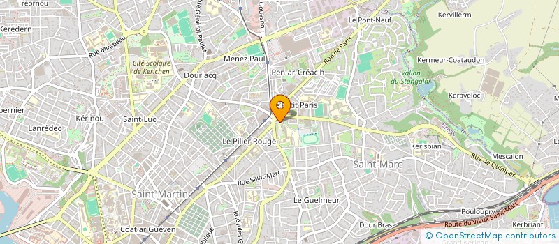 localisation de l'entreprise COLLEGE DE L'IROISE à BREST