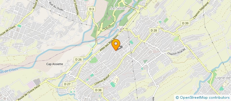 localisation de l'entreprise COLLEGE DE LA RAVINE DES CABRIS à SAINT-PIERRE