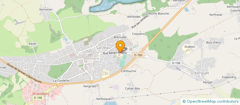 localisation de l'entreprise COLLEGE DE RHUYS  SARZEAU