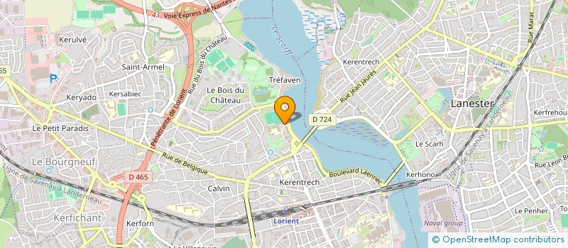 localisation de l'entreprise COLLEGE DE TREFAVEN à LORIENT