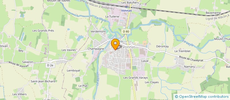 localisation de l'entreprise COLLEGE DE VONNAS  VONNAS