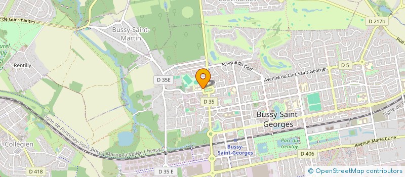 localisation de l'entreprise COLLEGE DEP JACQUES YVES COUSTEAU  BUSSY-SAINT-GEORGES