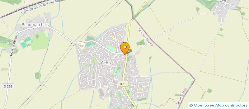 localisation de l'entreprise COLLEGE DEPART JEAN JACQUES ROUSSEAU  OTHIS