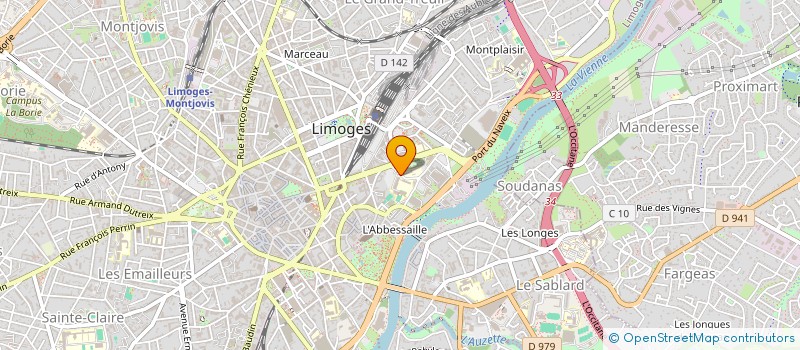 localisation de l'entreprise COLLEGE DEPARTEMENTAL à LIMOGES