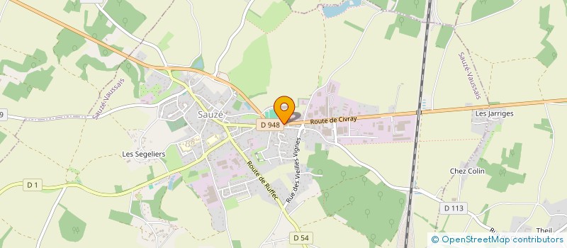 localisation de l'entreprise COLLEGE DEPARTEMENTAL ANNE FRANK  SAUZE-VAUSSAIS