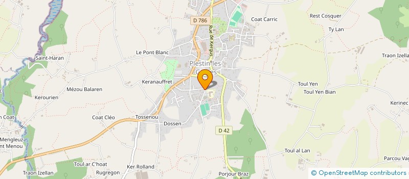 localisation de l'entreprise COLLEGE DEPARTEMENTAL DU PENKER  PLESTIN-LES-GREVES