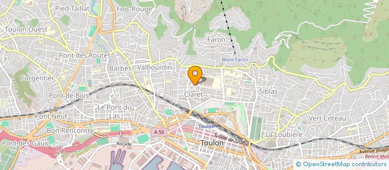 localisation de l'entreprise COLLEGE DEPARTEMENTAL GEORGES SAND  TOULON