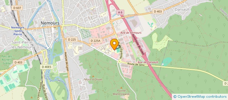 localisation de l'entreprise COLLEGE DEPARTEMENTAL H DE BALZAC  NEMOURS