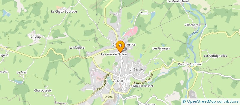 localisation de l'entreprise COLLEGE DEPARTEMENTAL JEAN BEAUFRET à AUZANCES