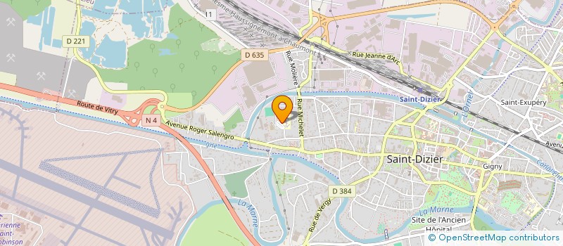 localisation de l'entreprise COLLEGE DEPARTEMENTAL LA NOUE à SAINT-DIZIER