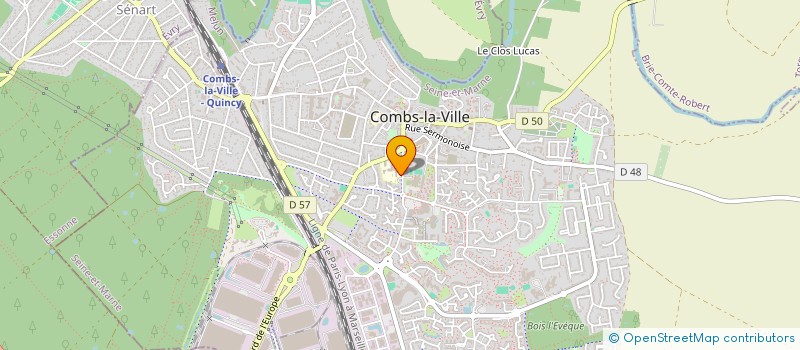 localisation de l'entreprise COLLEGE DEPARTEMENTAL LES AULNES  COMBS-LA-VILLE