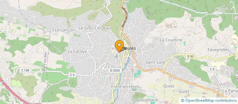 localisation de l'entreprise COLLEGE DEPARTEMENTAL LES EUCALYPTUS à OLLIOULES