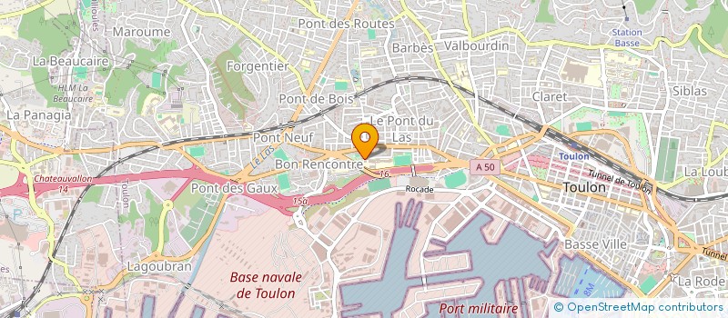 localisation de l'entreprise COLLEGE DEPARTEMENTAL PIERRE PUGET à TOULON