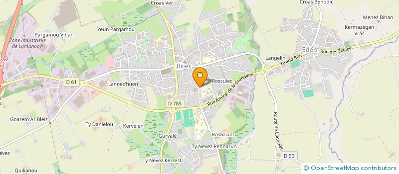 localisation de l'entreprise COLLEGE DEPARTEMENTAL PIERRE STEPHAN à BRIEC