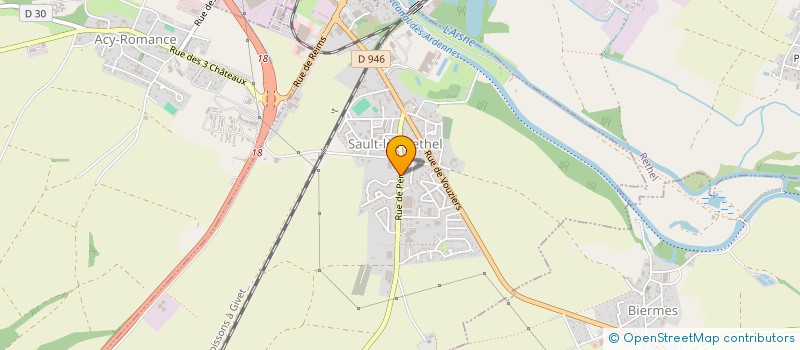 localisation de l'entreprise COLLEGE DEPARTEMENTAL VALLIERE  SAULT-LES-RETHEL