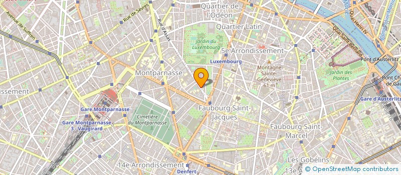 localisation de l'entreprise COLLEGE DERMATOLOGIQUE TARNIER  PARIS