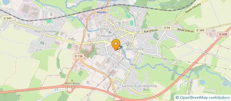 localisation de l'entreprise COLLEGE DES 7 VALLEES  HESDIN-LA-FORET