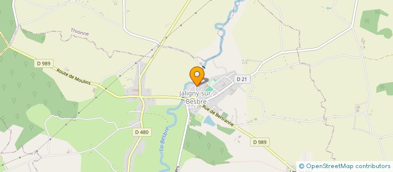 localisation de l'entreprise COLLEGE DES CHENEVIERES à JALIGNY-SUR-BESBRE