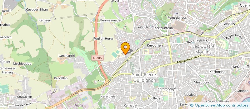localisation de l'entreprise COLLEGE DES ILES DU PONANT à BREST